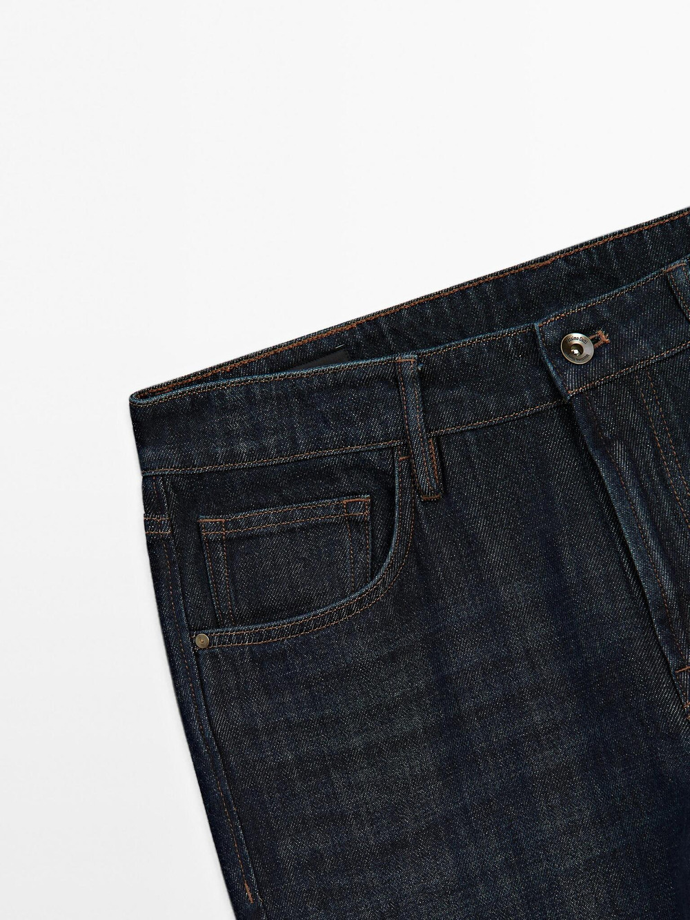 Massimo Dutti Зауженные джинсы, темно-синий