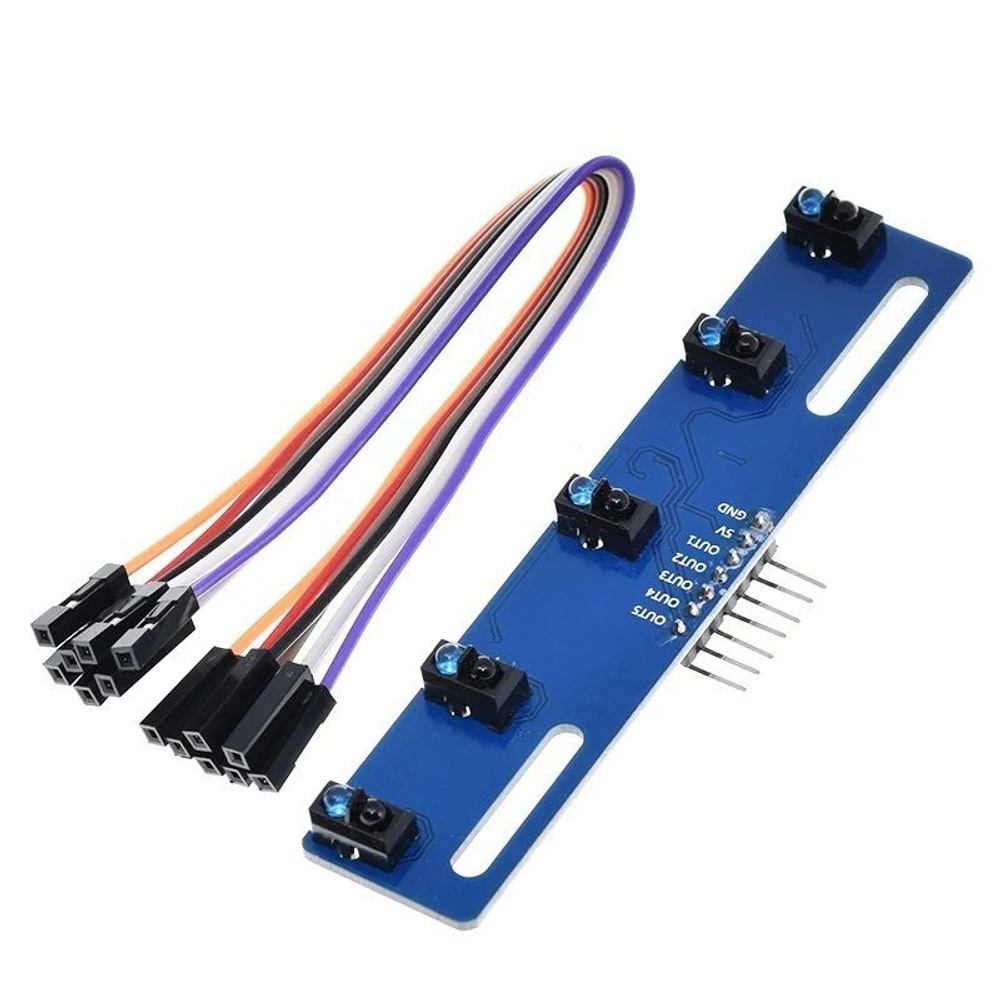 Датчик линии трехканальный на TCRT5000 для Arduino, цифровой