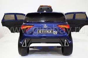 Детский электромобиль River Toys LEXUS E111KX синий