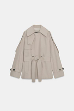 ZW COLLECTION ОVERSIZE ВОДОНЕПРОНИЦАЕМЫЙ ТРЕНЧКОТ - ZARA
