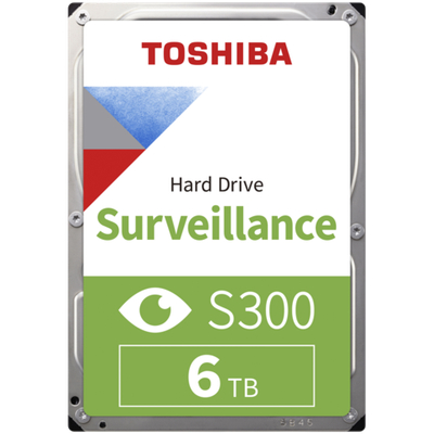 HDD Video Surveillance TOSHIBA S300 6TB SMR, 3.5'', 256MB, 5400RPM, SATA, TBW: 180