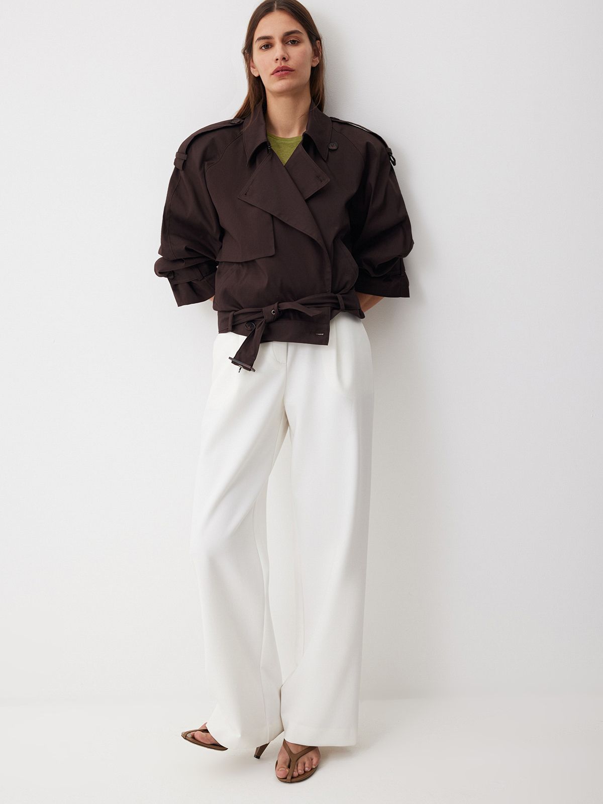 Мини-тренчкот из хлопка