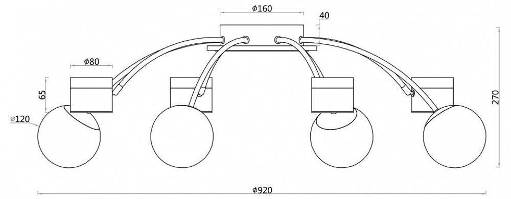 Потолочная люстра F-promo Canvas 3096-8P