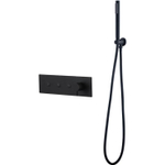 Встраиваемый смеситель для душа и ванны Boheme Fusion 130-SYS-B с ручным душем, BLACK