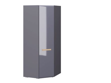 Коллекция Стокгольм Шкаф угловой (540) Серый Графит/Графит Глянец (Набор)