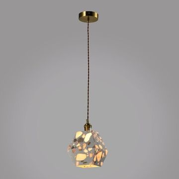 Подвесной потолочный светильник 1*E27 ZRS.1878.01 латунь Terrazzo Zortes