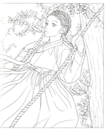 World Girl. Coloring Book