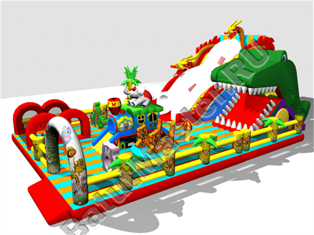 Большая и высокая горка "Змей Горыныч 3" 17*10*9 м