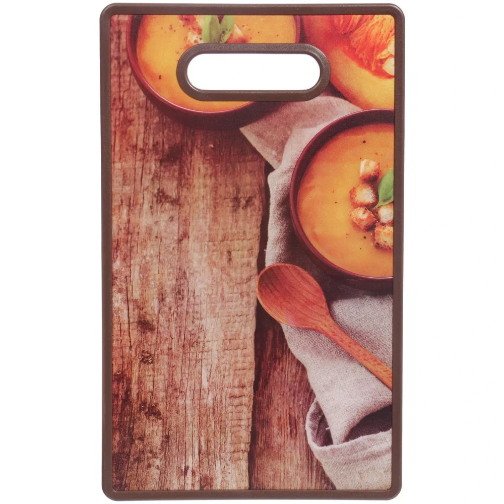 Доска разделочная пластиковая 37*23см «Тыквенный супчик»