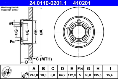 ATE - 24011002011-ATE - Brake Disc