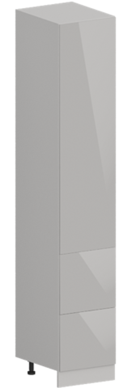 Кухня Модуль ШП2Я 400 Графит / Белый Глянец