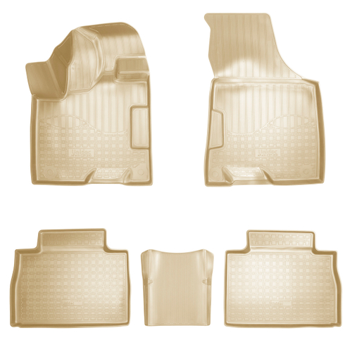 Ковры в салон Norplast/Unidec для GAC GS8 (2016-)Полиуретан,Бежевый,5 мест арт.NPA11-C27-200-B