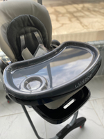 Стульчик для кормления Lux mom 168 Чёрная экокожа