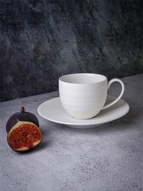 Чашка 200 мл, 11,5x8,5 см h 7,5 см, фарфор, Linea