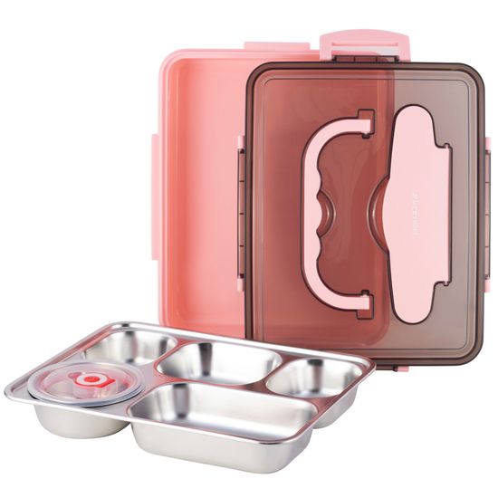 Ланч бокс 1000 мл. Kamille KM 2144 пластик, нержавеющая сталь