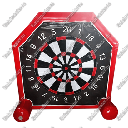 Надувной герметичный дартс «Мини» красный, диаметр 1,65 м, размер 1,65×1×1,65 м