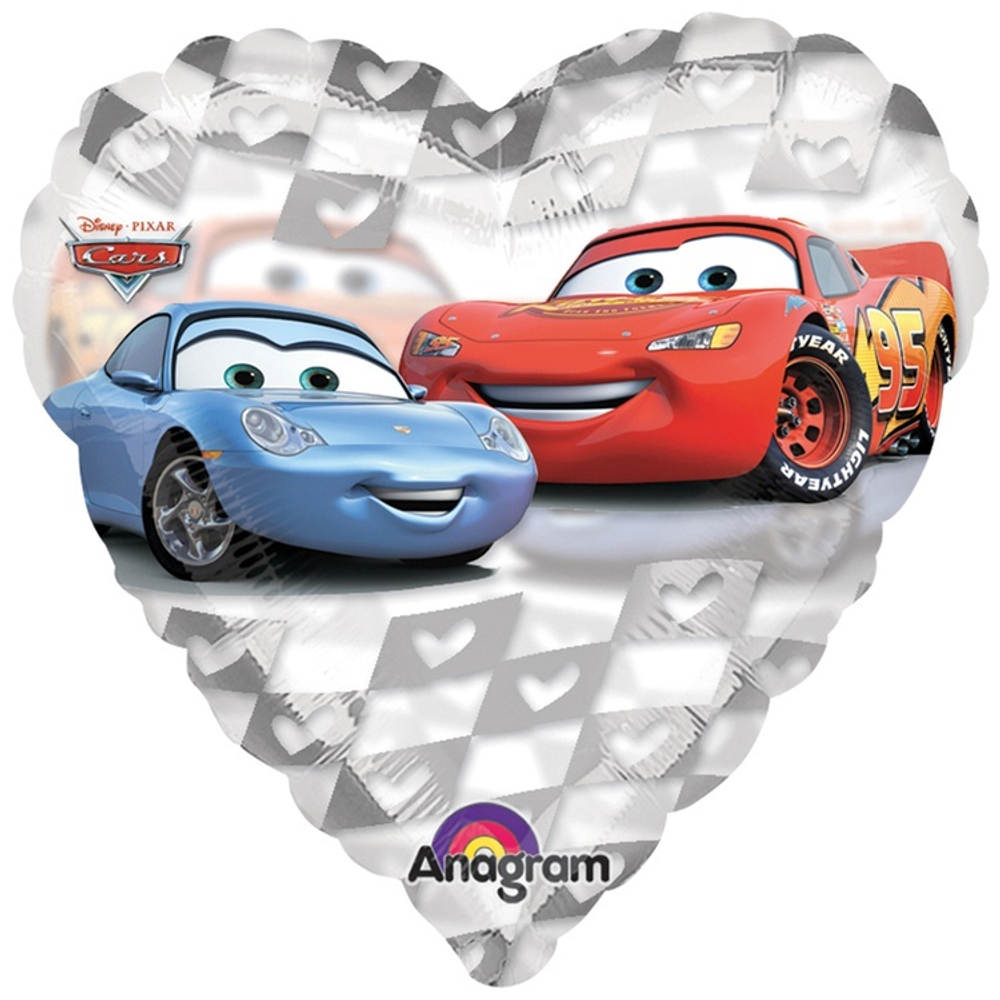 А 18" Сердце КРИСТАЛЛ Тачки S60