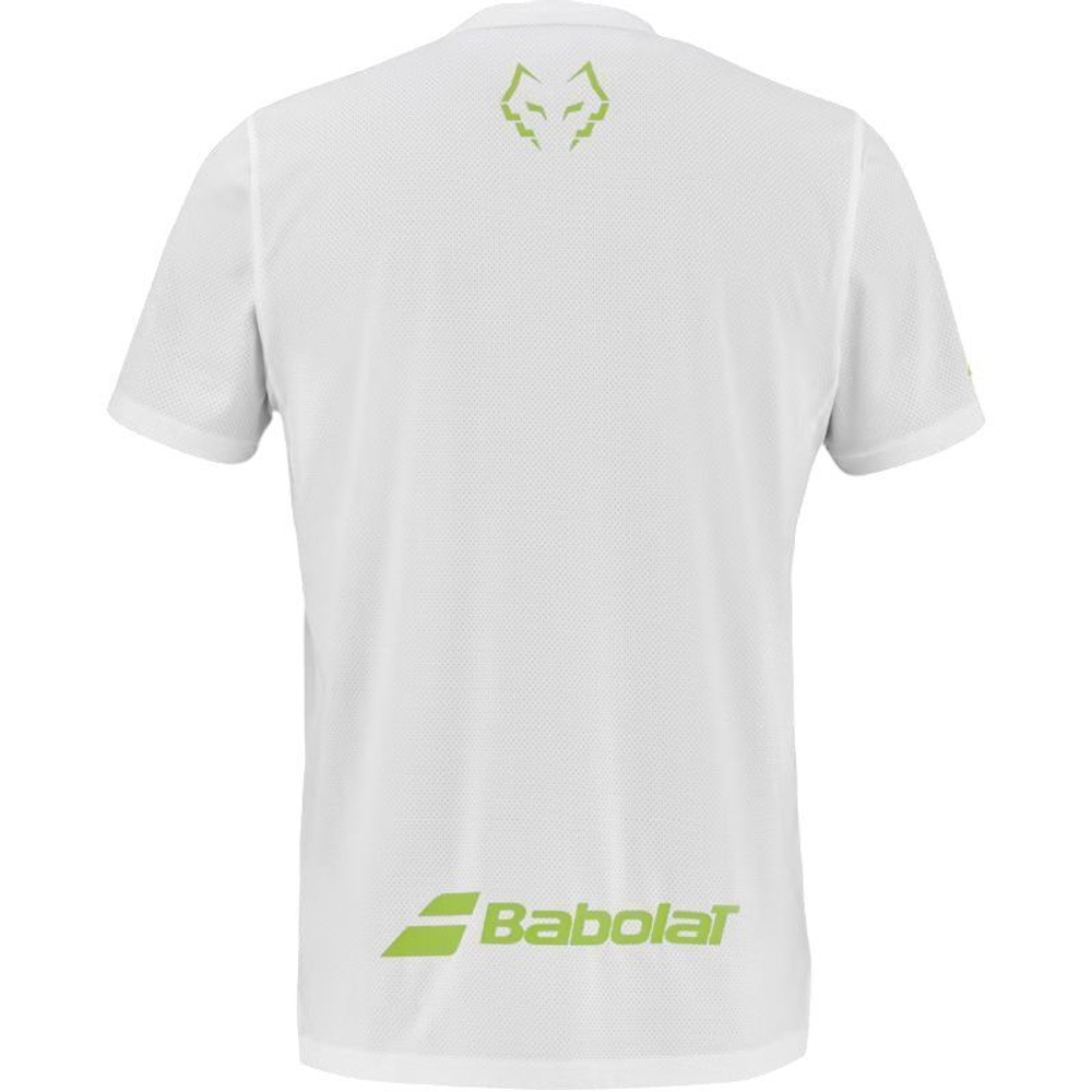 Мужская теннисная футболка Babolat Crew Neck Lebron - white/white