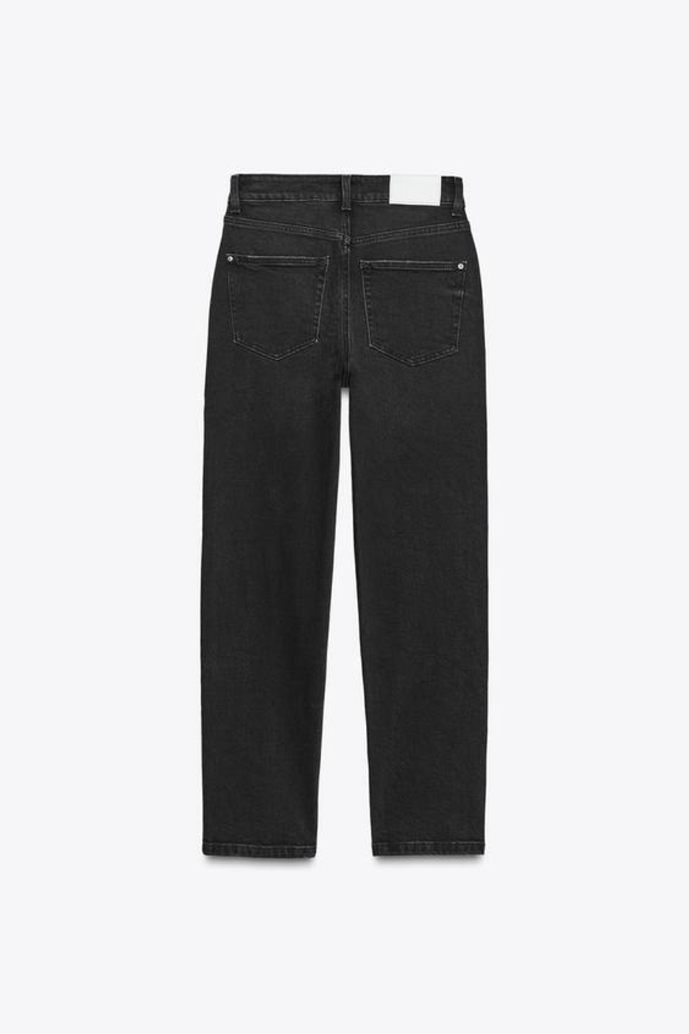 ZARA ДЖИНСЫ MOM FIT COMFORT Z.01 С ВЫСОКОЙ ПОСАДКОЙ, ЧЕРНЫЙ