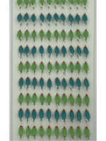 Мормышки фосфорные №15-LB "Капля 2Ф с ушком", 100шт