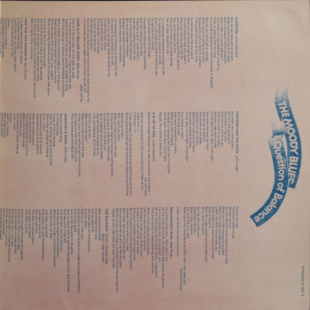 The Moody Blues / A Question Of Balance (LP)
