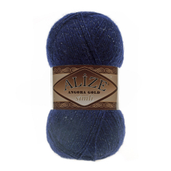 Пряжа Angora Gold Simli, 100 г, 500м, 20%шерcть,75%акрил,5% металлик (цена за 1 шт)