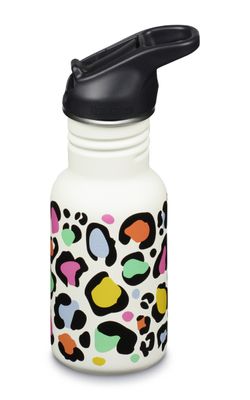 Детская бутылка Klean Kanteen Kid Classic Narrow Flip Sport 12oz (355 мл) Leopard Print