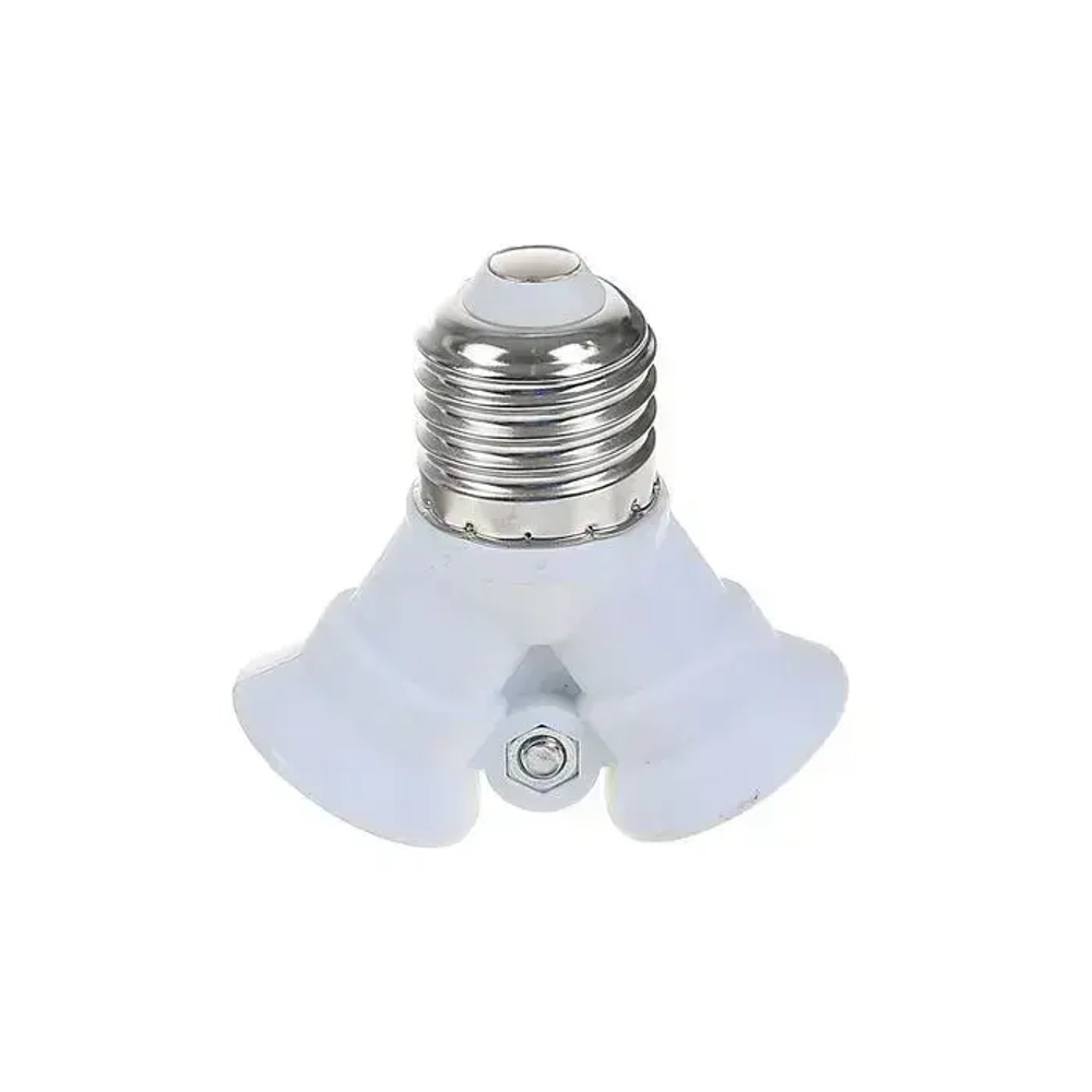 Переходник c патрона e27 на 2 патрона e27, разветвитель