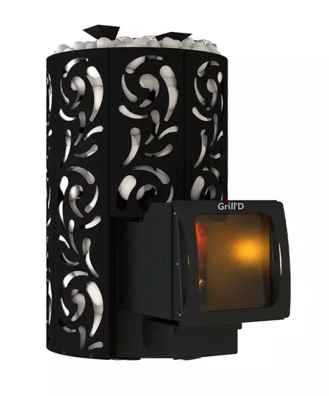 Дровяная банная печь Grill&#39;D Violet Long Window Max