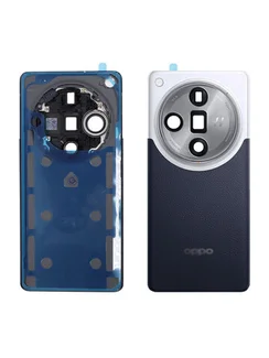 Задняя крышка для Oppo Find X7 Ultra бело-синяя (White-Blue) со стеклом камеры