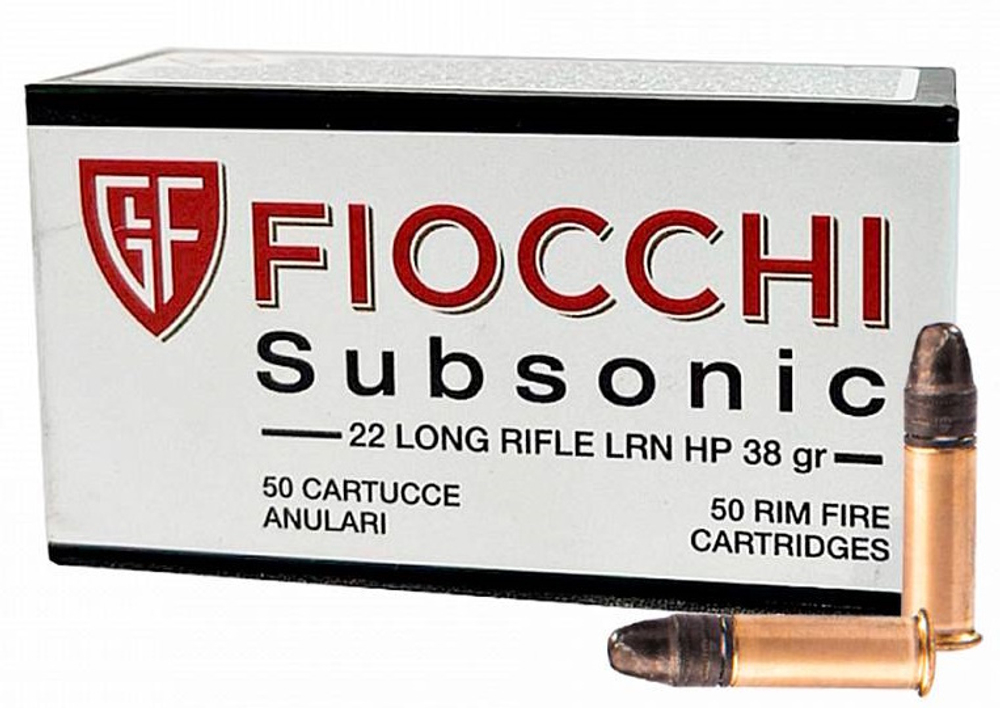 Патрон .22 LR Fiocchi Subsonic LRN HP 2,46г