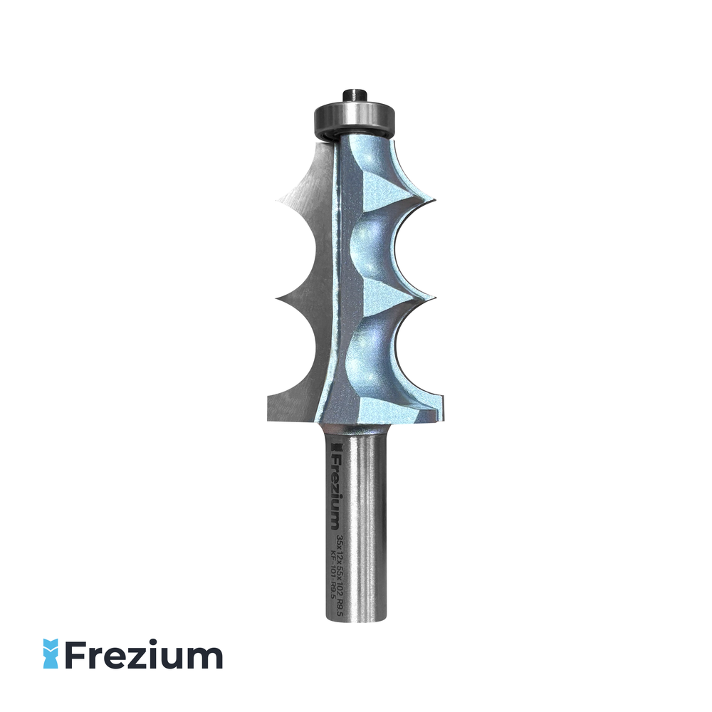 Фигурная фреза по дереву &quot;Frezium&quot; (35x12x55x102 R9.5; KF-101-R9.5)