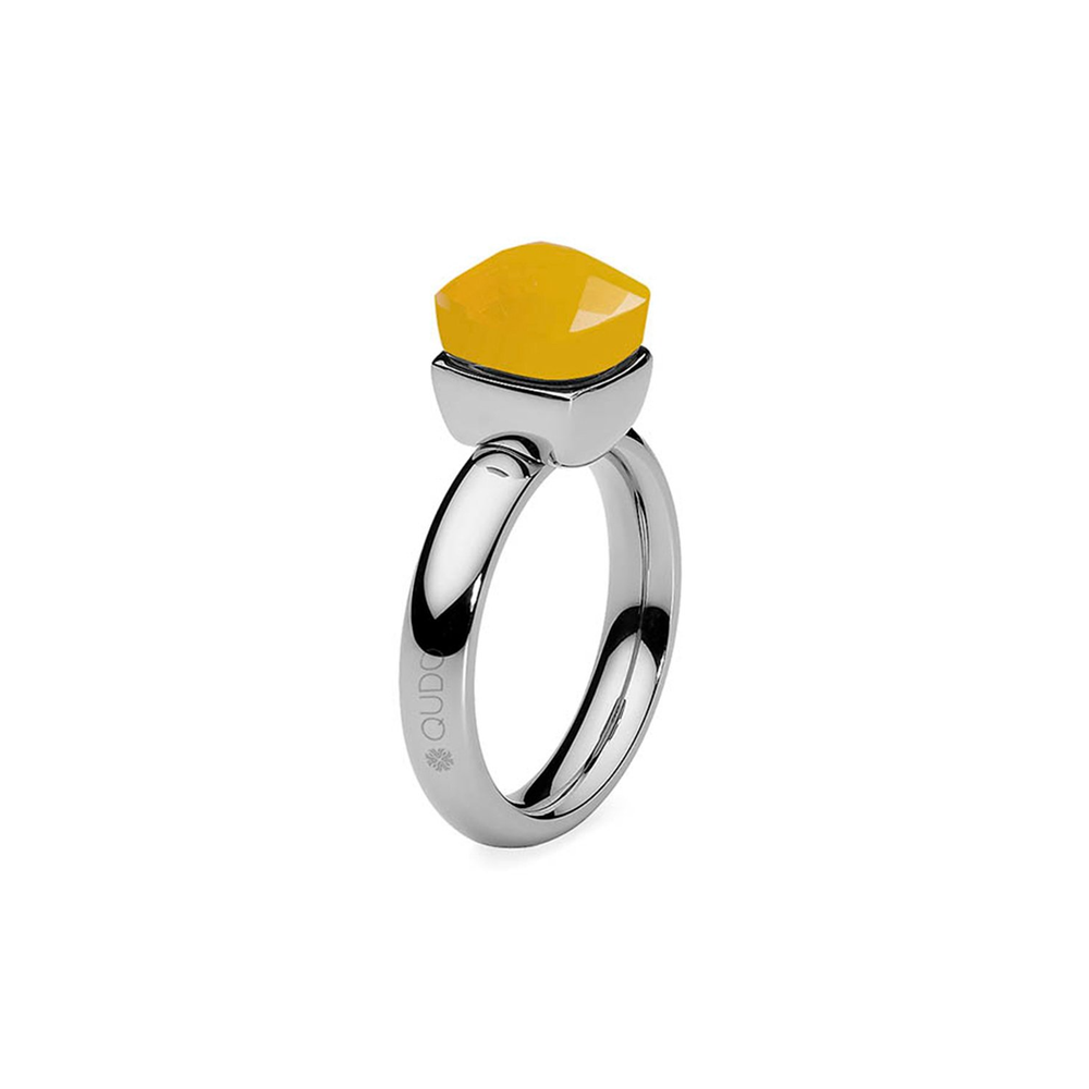 Кольцо Qudo Firenze light topaz opal 16.5 мм 611611/16.5 BR/S цвет серебряный, желтый