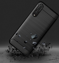 Чехол для Huawei P20 Pro цвет Black (черный), серия Carbon от Caseport