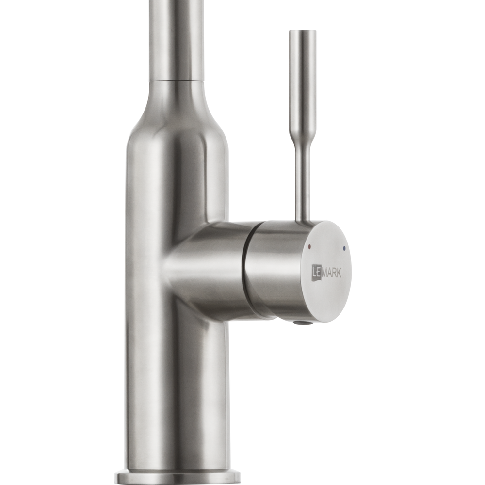 СМЕСИТЕЛЬ ДЛЯ КУХНИ С ПОВОРОТНЫМ ИЗЛИВОМ СТАЛЬ LM5079S ЭКСПЕРТ