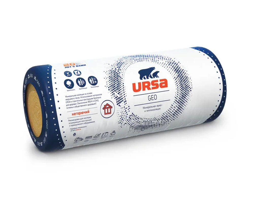 Утеплитель URSA 44 RN GEO (2) 8200-1220-50(20,008м2/1.0004м3)