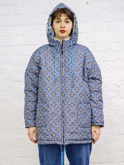 Двусторонняя куртка "Москва Кандинского", по мотивам живописи Василия Кандинского ("Москва. Красная площадь." 1916 г)