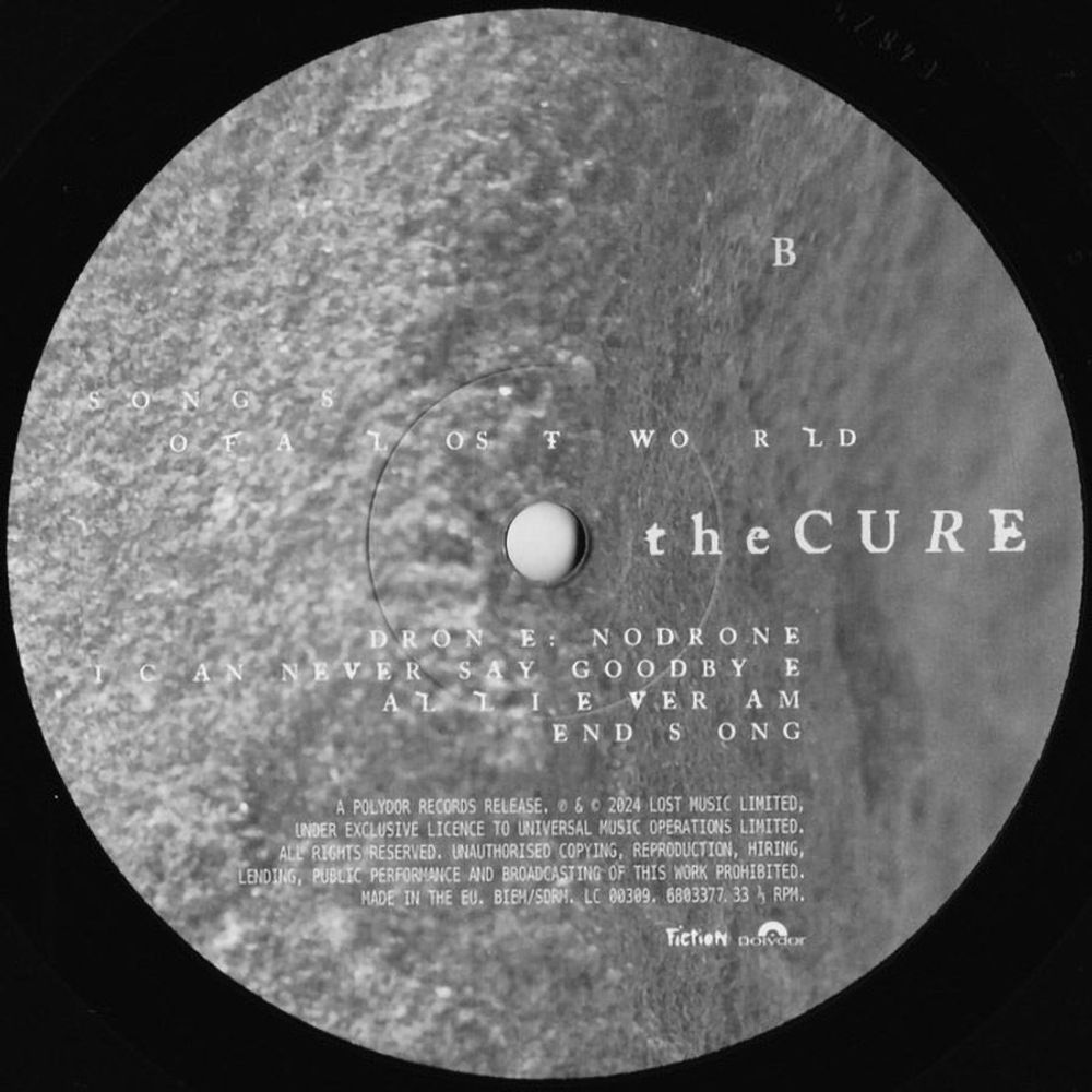The Cure. Songs Of A Lost World (LP) New 2024. Новая запечатанная виниловая пластинка