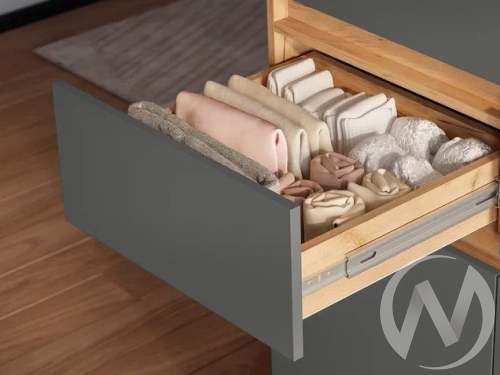 Пенал ПН-01 Прихожая Багира (дуб крафт/графит)