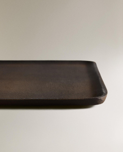 Декоративный поднос Zara Home, 1х24х24.5 см, чёрный, 6478/040