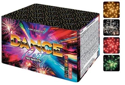 Батарея салютов "Dance Party" MC135 90 залпов * 0,8"  (1/4)