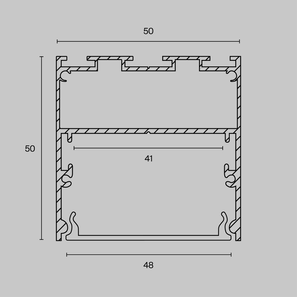 Профиль Led Strip ALM-5050-S-2M