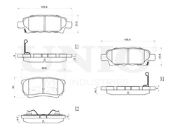 Колодки тормозные диск. задние UNIO BRP-20154