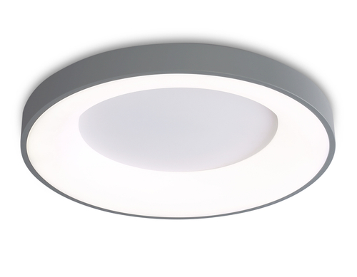 Потолочный светодиодный светильник FZ1402 GR серый IP20 48W 3000K-6500K D500*50 (ПДУ ИК)