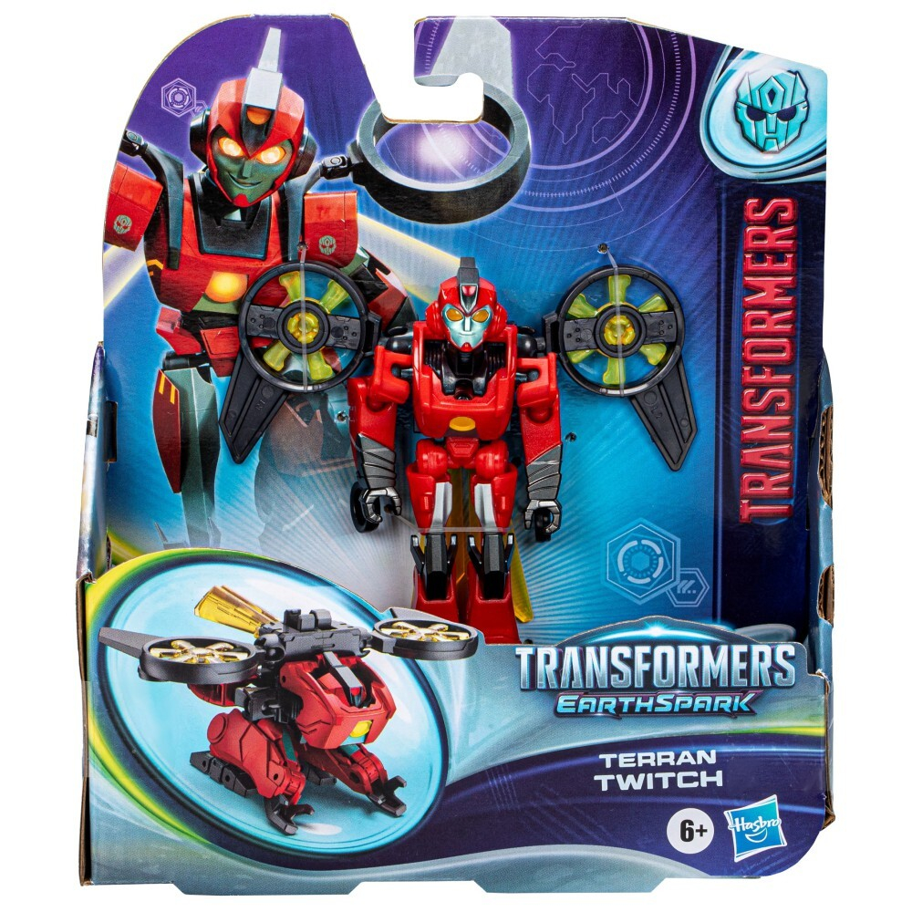 Hasbro Transformers EarthSpark - Terran Twitch Warrior Figure F8665 / артикул   F6230 F8665  / GTIN 5010996209207