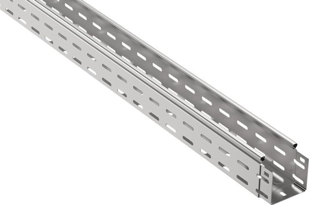 Лоток листовой перфорир. 80х80 L3000 сталь 1мм оцинк. IEK CLP10-080-080-100-3