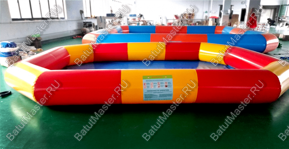 Надувной бассейн "Полосатик" 5*4*0.5 м