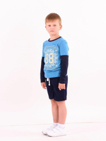 Комплект (футболка+шорты) для мальчика синий р.110 00208_BAT, 1 шт.