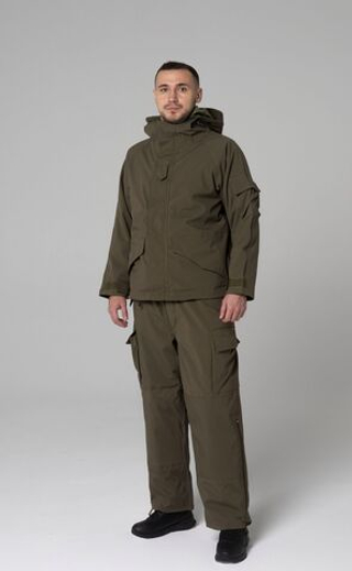 Костюм тактический 4 в 1 олива ( Штаны флис, Кофта, штаны РИПСТОП, Куртка РИПСТОП )