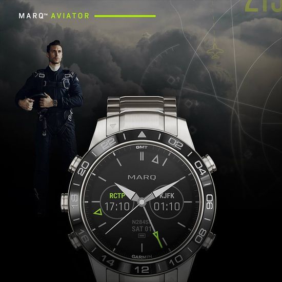 Люксовые мультиспортивные часы Garmin MARQ Aviator (010-02006-04)
